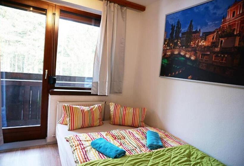 带1个卧室的带阳台的公寓, Karawanken Lodge