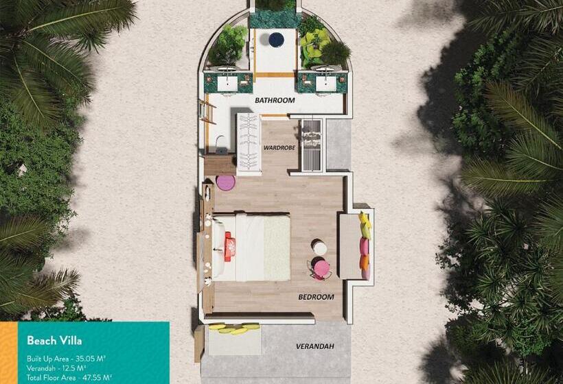 ویلای 1 خوابه, Oblu Xperience Ailafushi  All Inclusive With Free Transfers