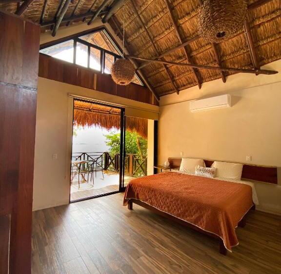 Suíte Cama King, Villas Mandarina Bacalar