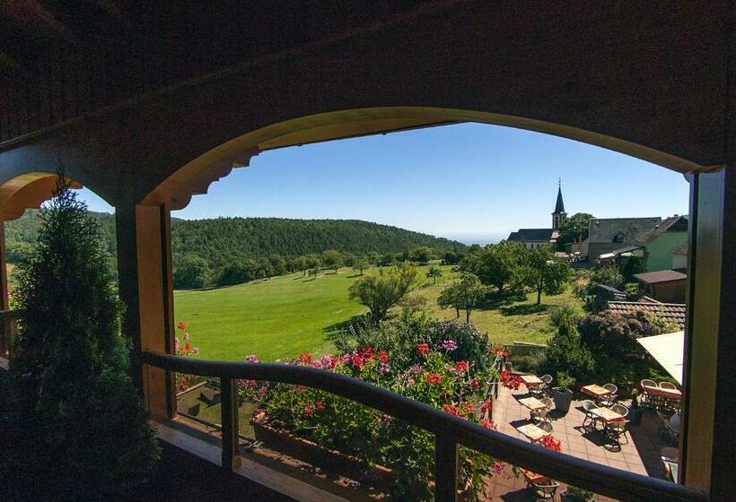 غرفة قياسية مزوَّدة بشُرفة, Auberge La Meuniere