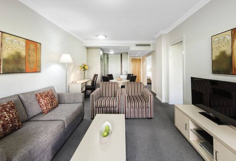 침실 2개 아파트, Oaks Brisbane Mews Suites