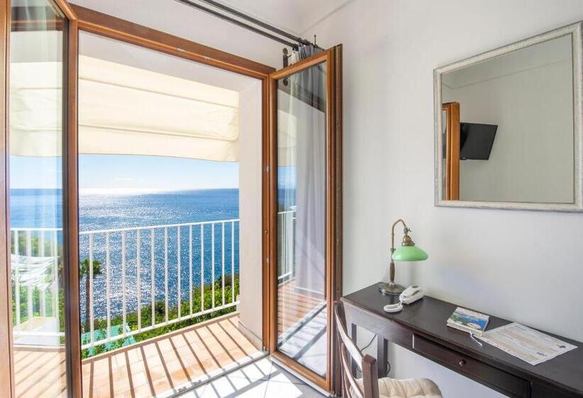 اتاق استاندارد با چشم‌انداز دریا, Maresca Hotel Praiano