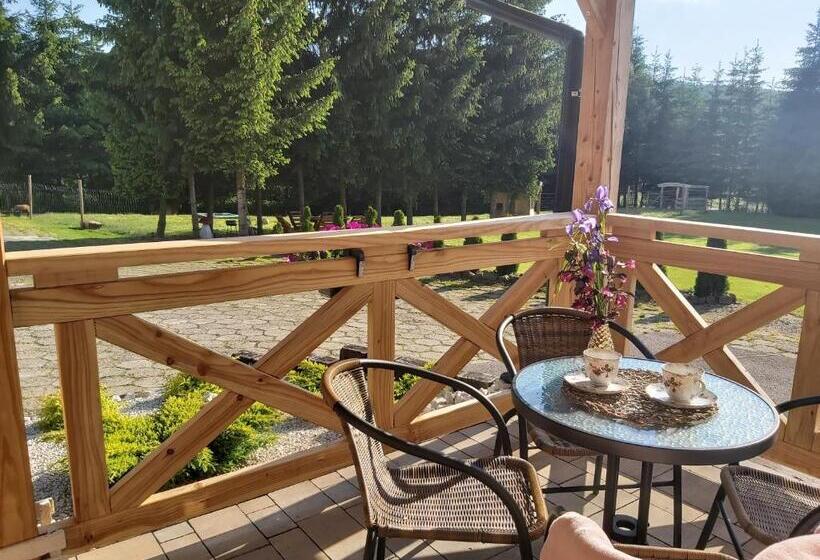 آپارتمان 1 خوابه با تراس, Leśny Dwór Bieszczady   Sauna I Gorąca Balia