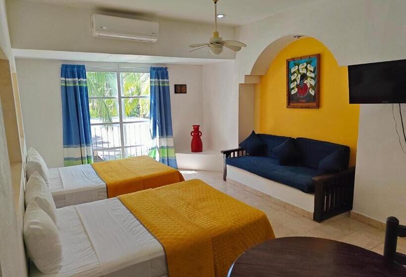 プールの見える１ベッドルームアパートメント, Plaza Huatulco Bungalows
