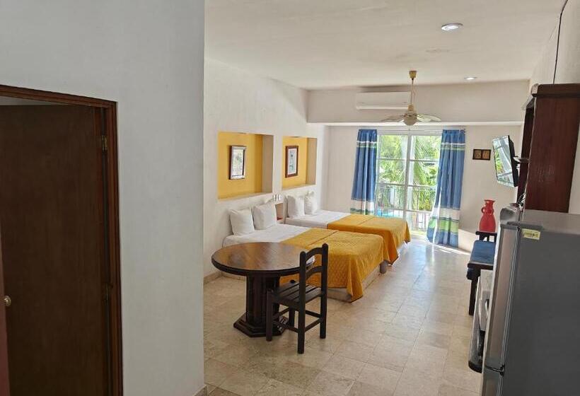 プールの見える１ベッドルームアパートメント, Plaza Huatulco Bungalows