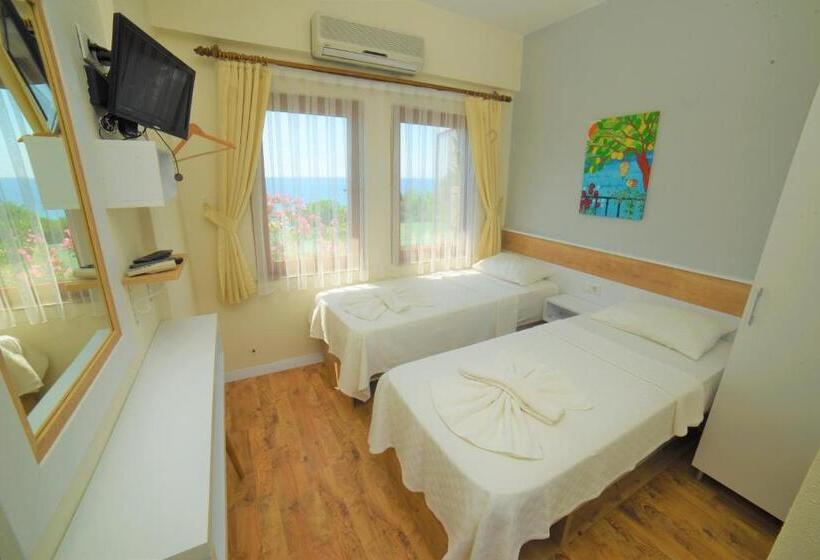 غرفة قياسية مطلّة علي البحر, Limonata Otel Assos