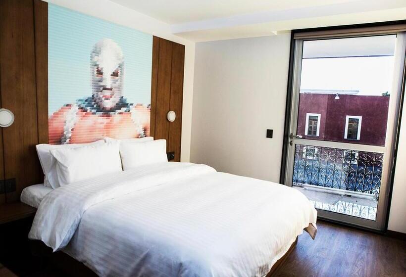 غرفة ديلوكس مزودة بشرفة, Ikonik Hotel Puebla