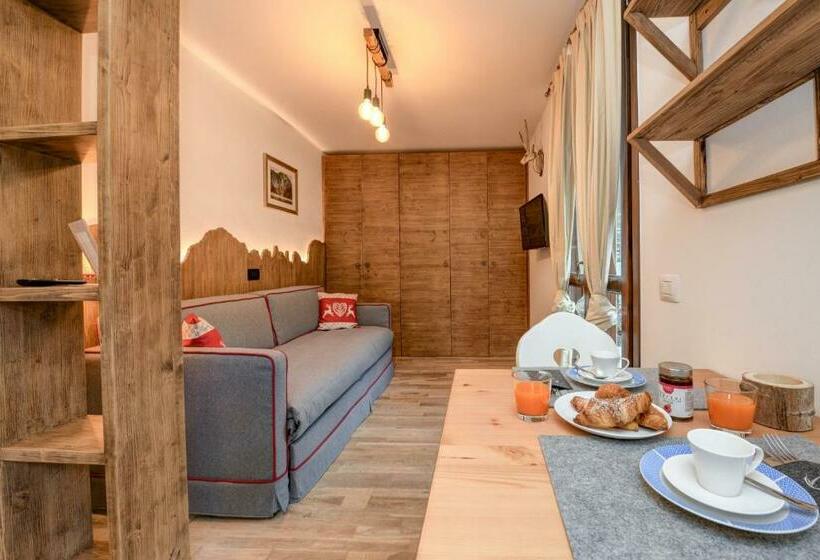 آپارتمان 1 خوابه, Residence Rta La Rosa Delle Dolomiti
