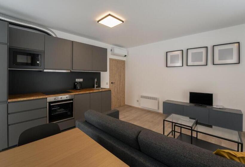 Апартаменты 1 Спальня с Видом, Apartmány Mlýn Herlíkovice