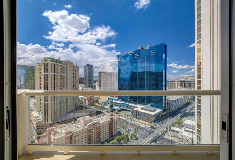 침실 1개 발코니 아파트, Blu Cashmere Suite  Mgm Signature 23rd Flr W/balcony Strip View