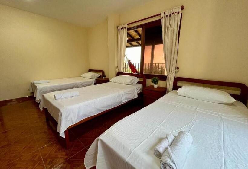 غرفة قياسية رباعية حمام مشترك, Hostal Mirador Tayrona
