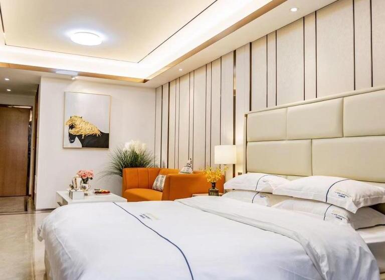 اتاق کلاسیک, Shengang Executive Apartment   Baoan International Airport Bihaiwan Subway Station