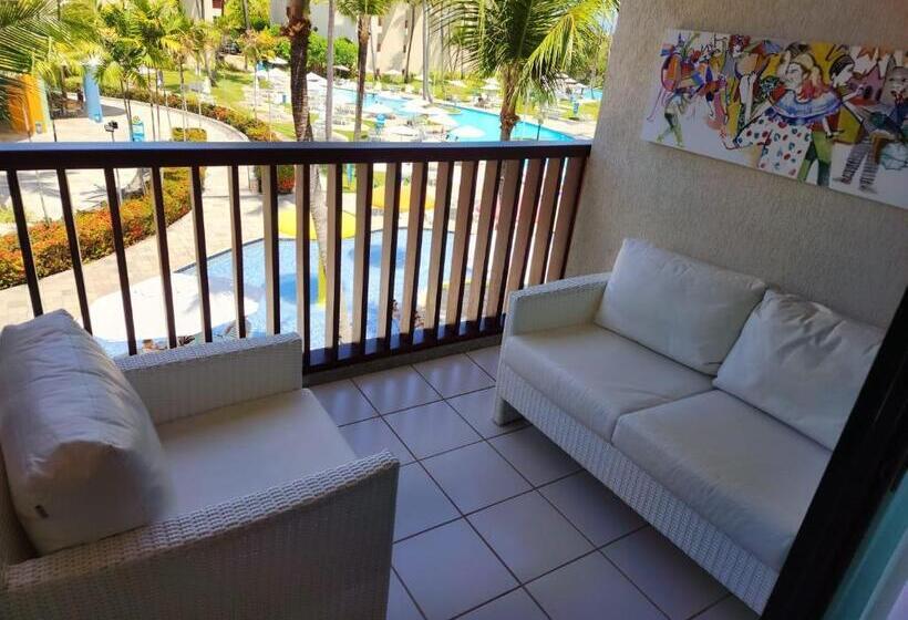 Apartamento 1 Dormitório Vista Piscina, Marulhos Suítes Resort