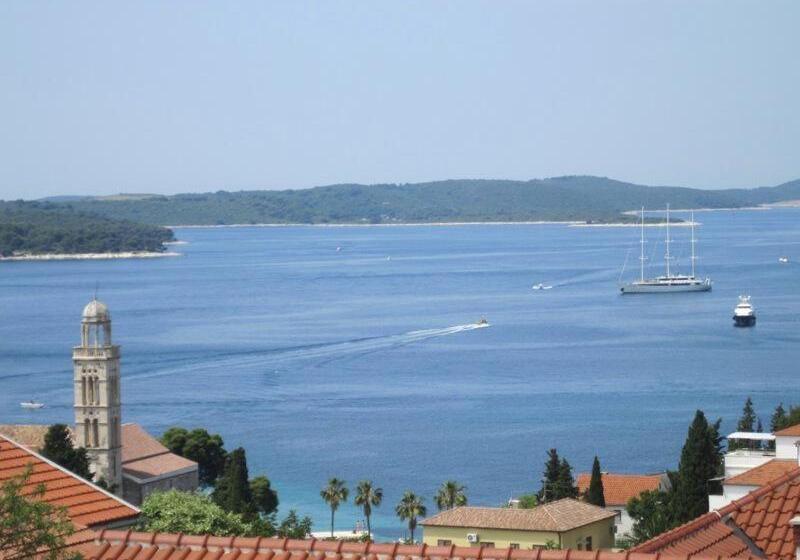 스탠다드 룸 바다 전망, Room In Hvar Town With Sea View, Terrace, Air Conditioning, Wi Fi