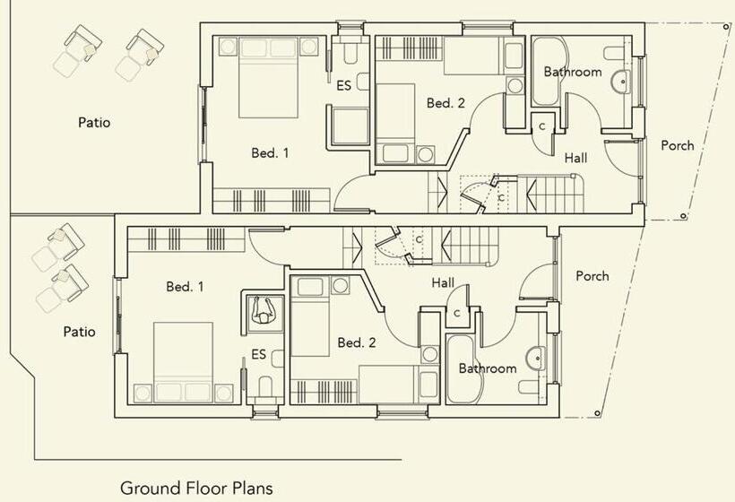 １ベッドルームハウス, The Pines