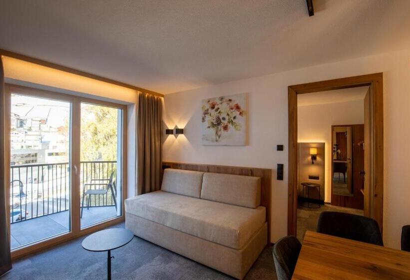 Апартаменты 2 Спальни с Балконом, Alpenresidenz Trisanna