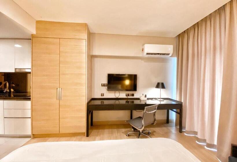 اتاق لوکس با تخت بزرگ, Straits Suite By C Homestay Malacca