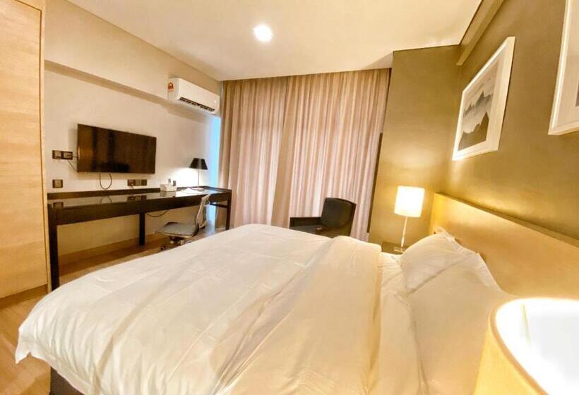 اتاق لوکس با تخت بزرگ, Straits Suite By C Homestay Malacca
