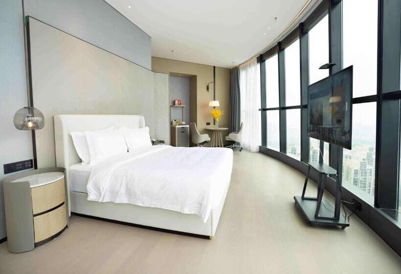 اتاق اجرایی با تخت بزرگ, Wyndham Foshan Nanhai