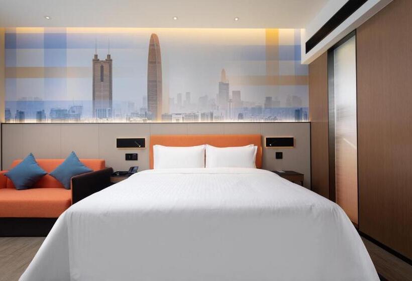 キングサイズベッドのスーペリアルーム, Hampton By Hilton Shenzhen Longgang Yonghu