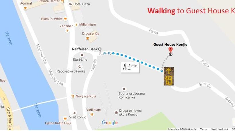 اتاق استاندارد با سرویس بهداشتی مشترک, Guest House Konjic