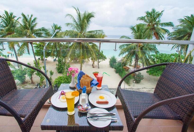 اتاق لوکس با بالکن و چشم‌انداز دریا, Hathaa Beach Maldives