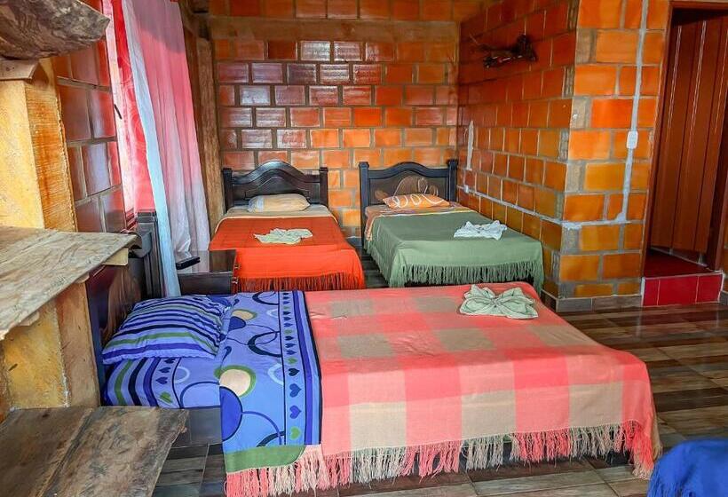 Трехместный Номер Стандарт Вид на Сад, Cabañas Y Glamping Colinas De San Diego