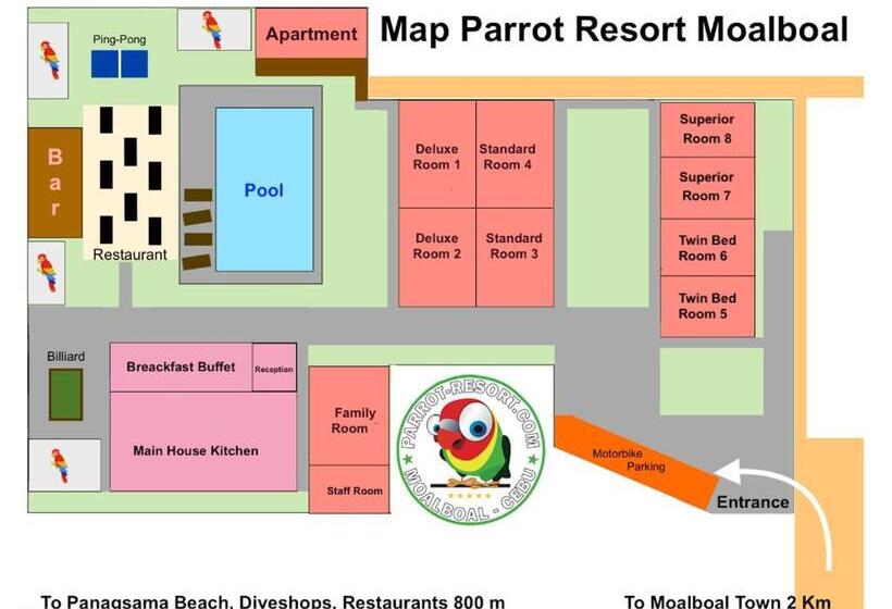 Номер Стандарт с Террасой, Parrot Resort Moalboal