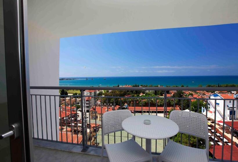 חדר סטנדרט נוף לים עם מרפסת, Side Su Hotel   Adult Only