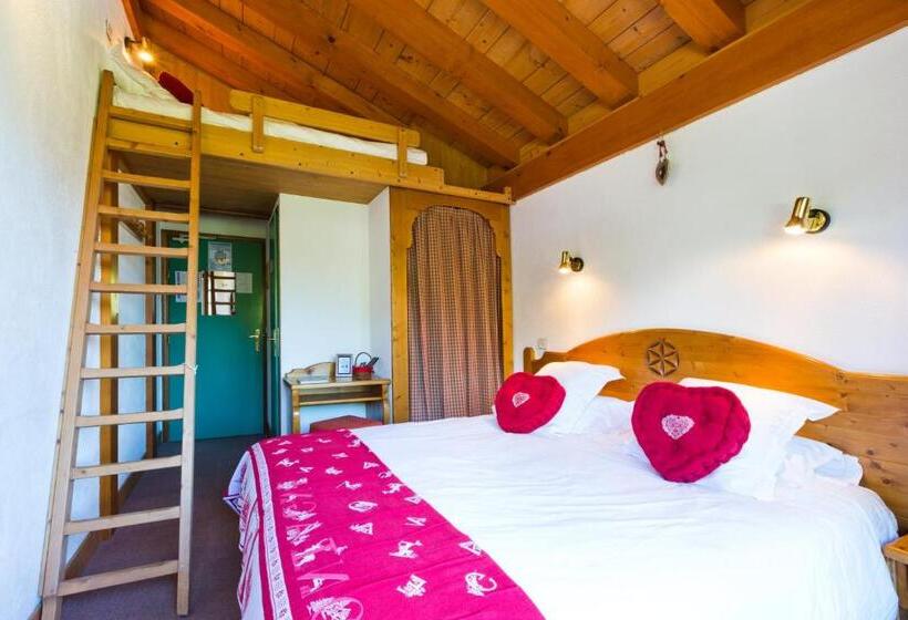 اتاق استاندارد با بالکن, Chalet Hôtel Aiguille Blanche