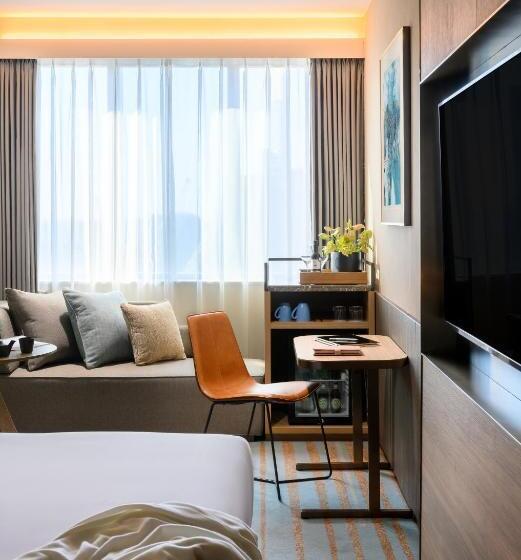 디럭스 룸 킹사이즈 침대, Novotel Melbourne Central