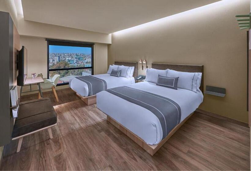 ２ダブルベッドのスタンダードルーム, City Express Plus By Marriott Tijuana