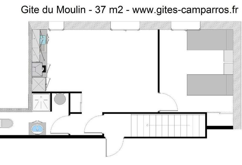Апартаменты 1 Спальня, Gites Des Camparros