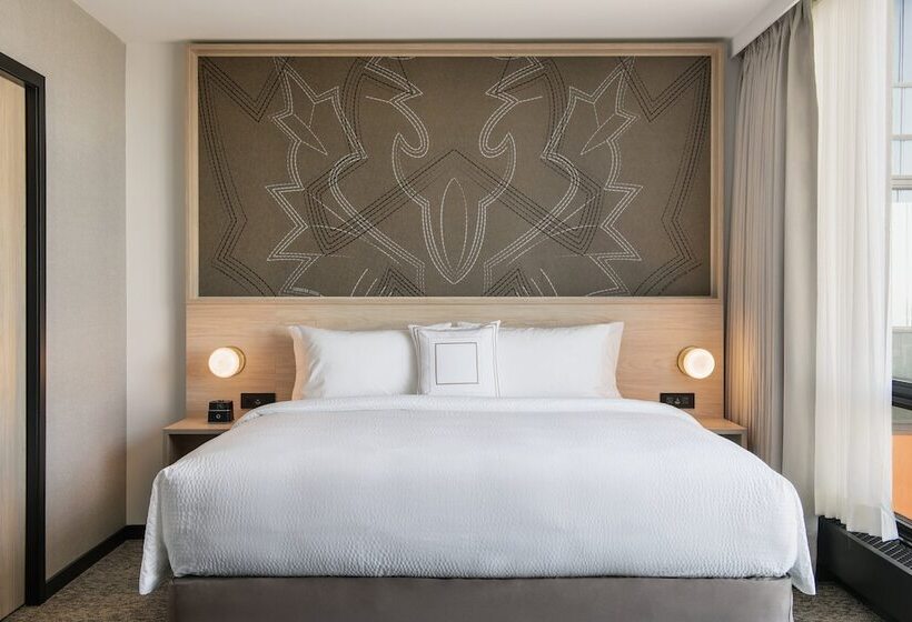 带双人床的标准工作室, Residence Inn By Marriott Calgary Downtown/beltline District