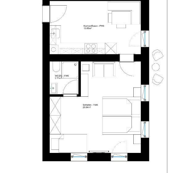Apartamento 1 Dormitório com Sacada, Keilhof