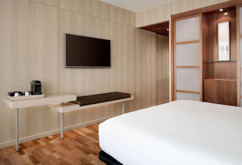 اتاق استاندارد با تخت دوبل و چشم‌انداز دریا, Ac Hotel Málaga Palacio By Marriott