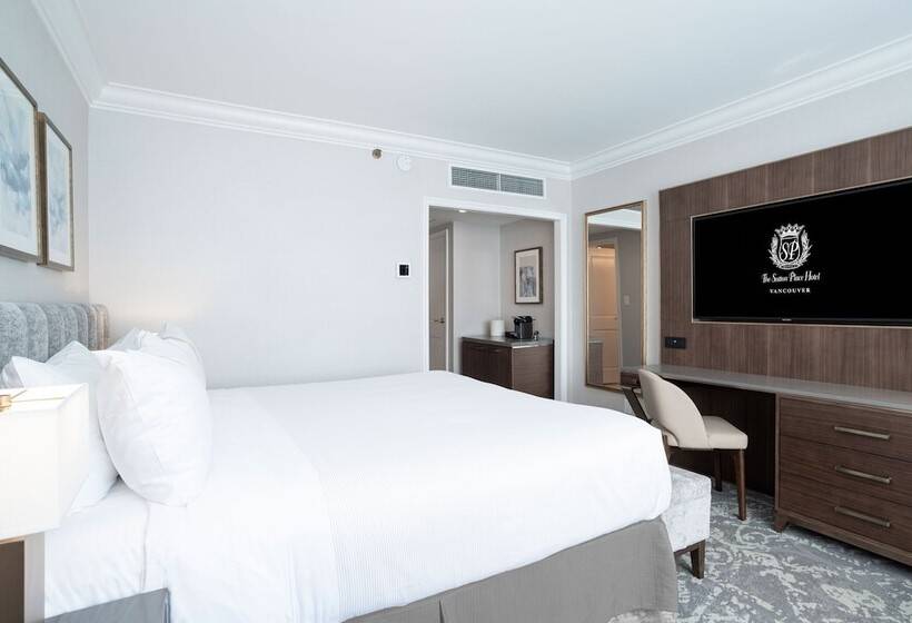 キングサイズベッドのデラックスルーム, The Sutton Place Hotel Vancouver