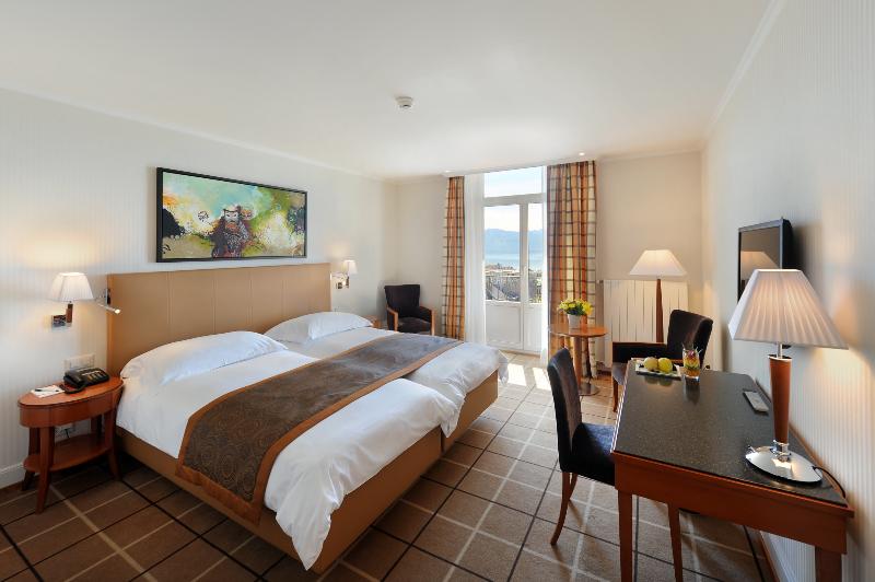 Standaardkamer met Uitzicht op het Meer, De La Paix Lausanne