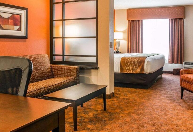 מיטת קינג בסוויטה, Comfort Inn & Suites And Conference Center