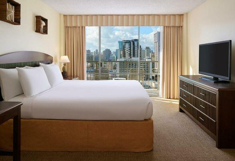 Люкс Боковой Вид на Море, Outrigger Waikiki Paradise