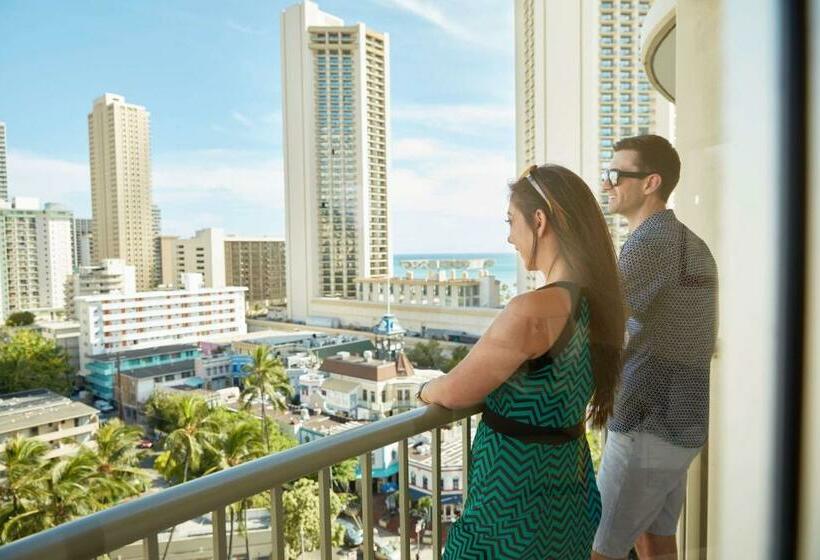 キングサイズベッドのスタンダードルーム, Outrigger Waikiki Paradise
