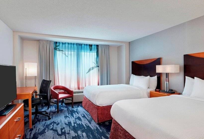 Pokój Standard 2 Łóżka Małżeńskie, Fairfield Inn Suites Indianapolis Downtown