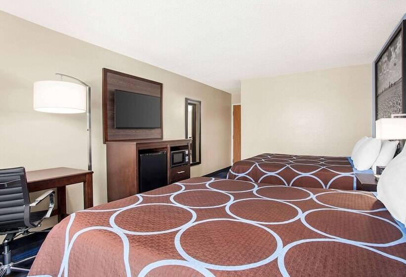 اتاق استاندارد با 2 تخت دوبل, Super 8 By Wyndham Lenexa Overland Park Area/mall Area
