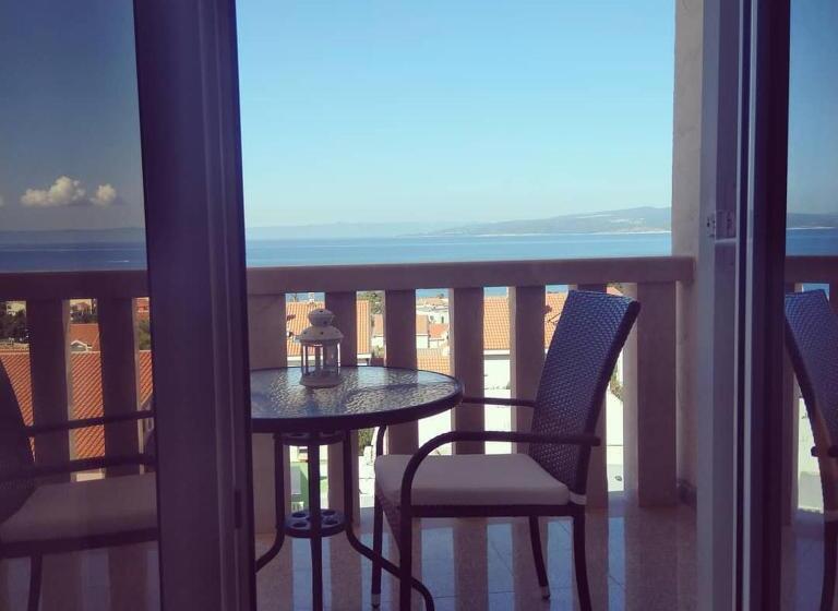 اتاق لوکس با بالکن و چشم‌انداز دریا, White Stone Villa 43