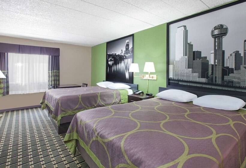 חדר סטנדרט שתי מיטות זוגיות, Super 8 By Wyndham Grand Prairie North