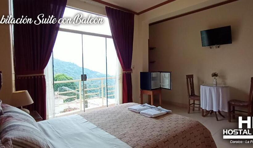 اتاق استاندارد با بالکن, Hostal Kurmi   Coroico