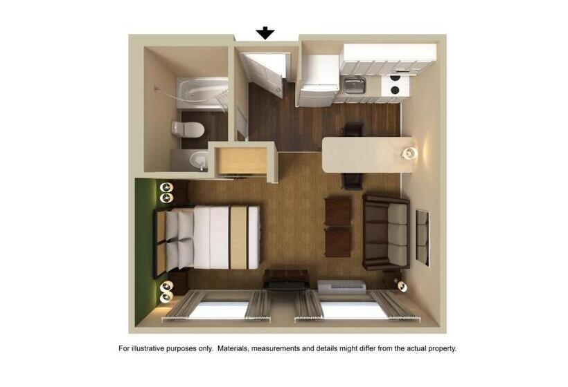豪华工作室, Extended Stay America Suites  Fort Worth  Fossil Creek