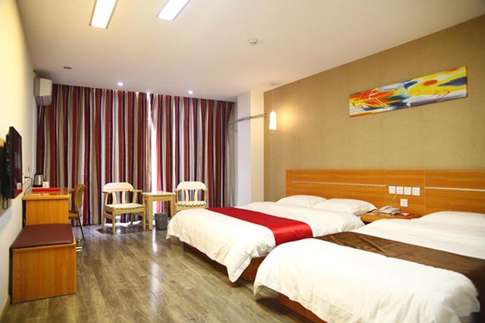 Семейный Номер, Thank Inn Chain Hotel Hebei Hengshui North Ronghua Ave