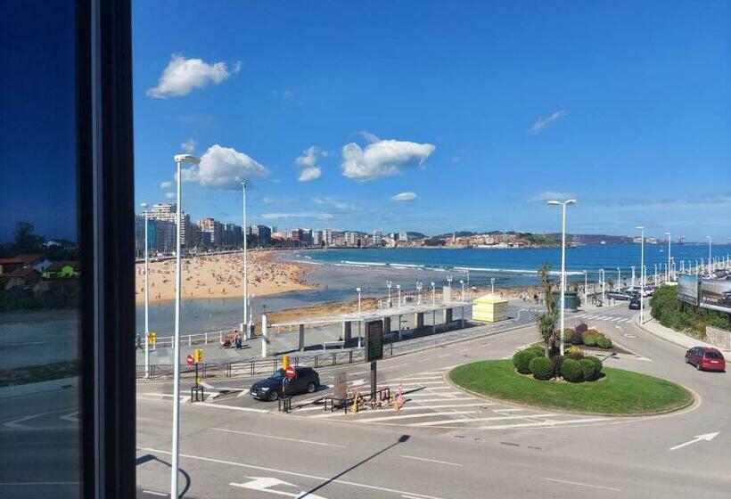 اتاق استاندارد با چشم‌انداز دریا, Abba playa Gijon