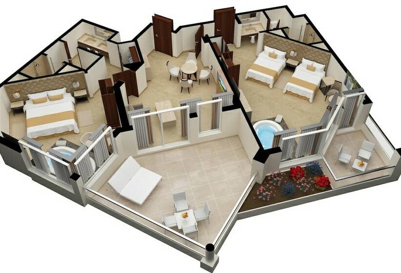 סוויטת 2 חדרי שינה, Moon Palace Cancun  All Inclusive